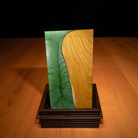 Mulberry Wood Jade Epoxy Charcuterie Boards/Serving Board, Cutting Board
