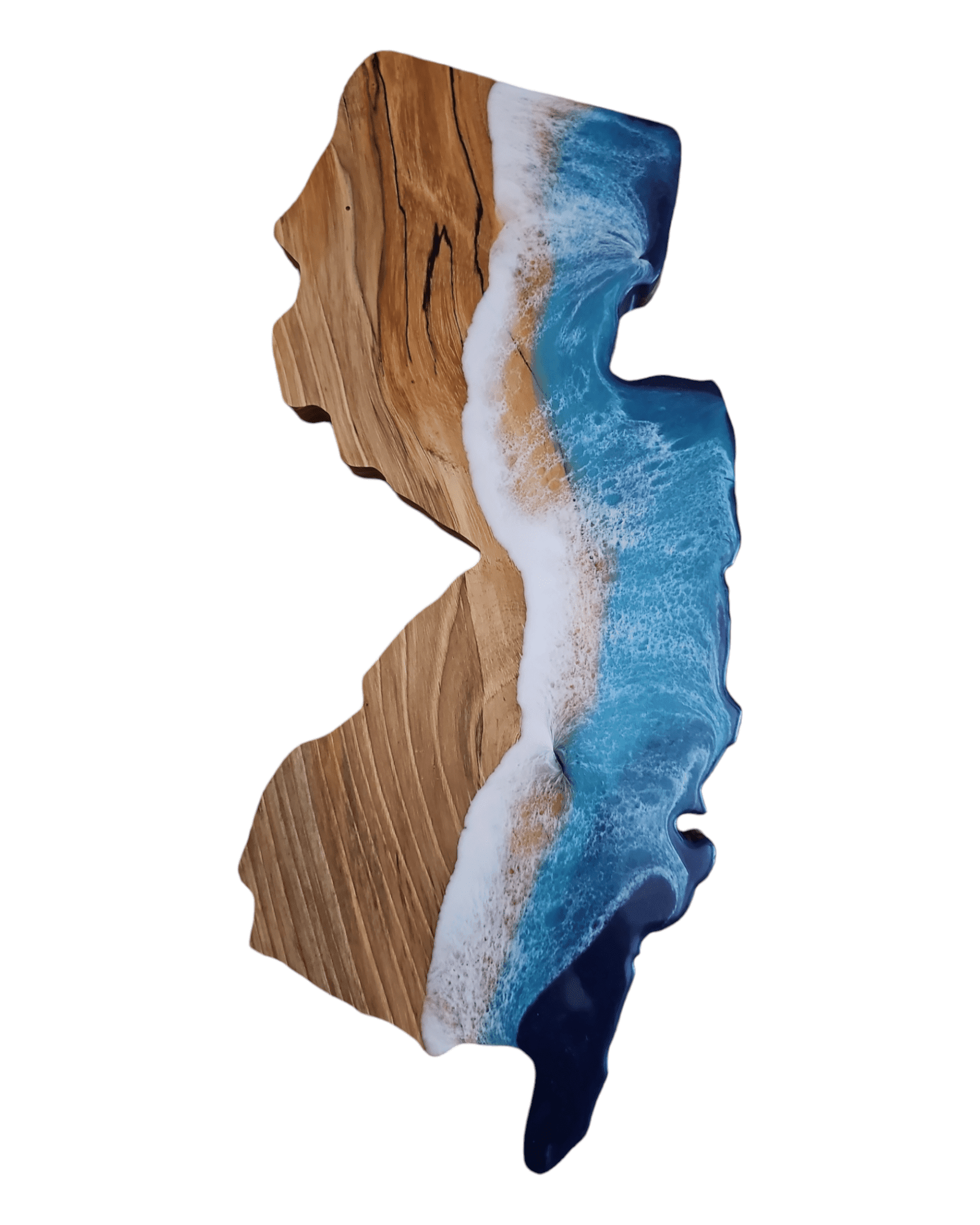 New Jersey State Shaped Cutting Board, Charcuterie board, Serving Board