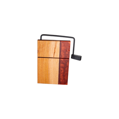 Oak Wood Copper Epoxy Cheese Slicer Board
