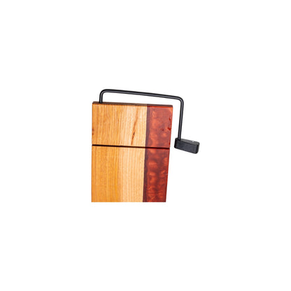 Oak Wood Copper Epoxy Cheese Slicer Board