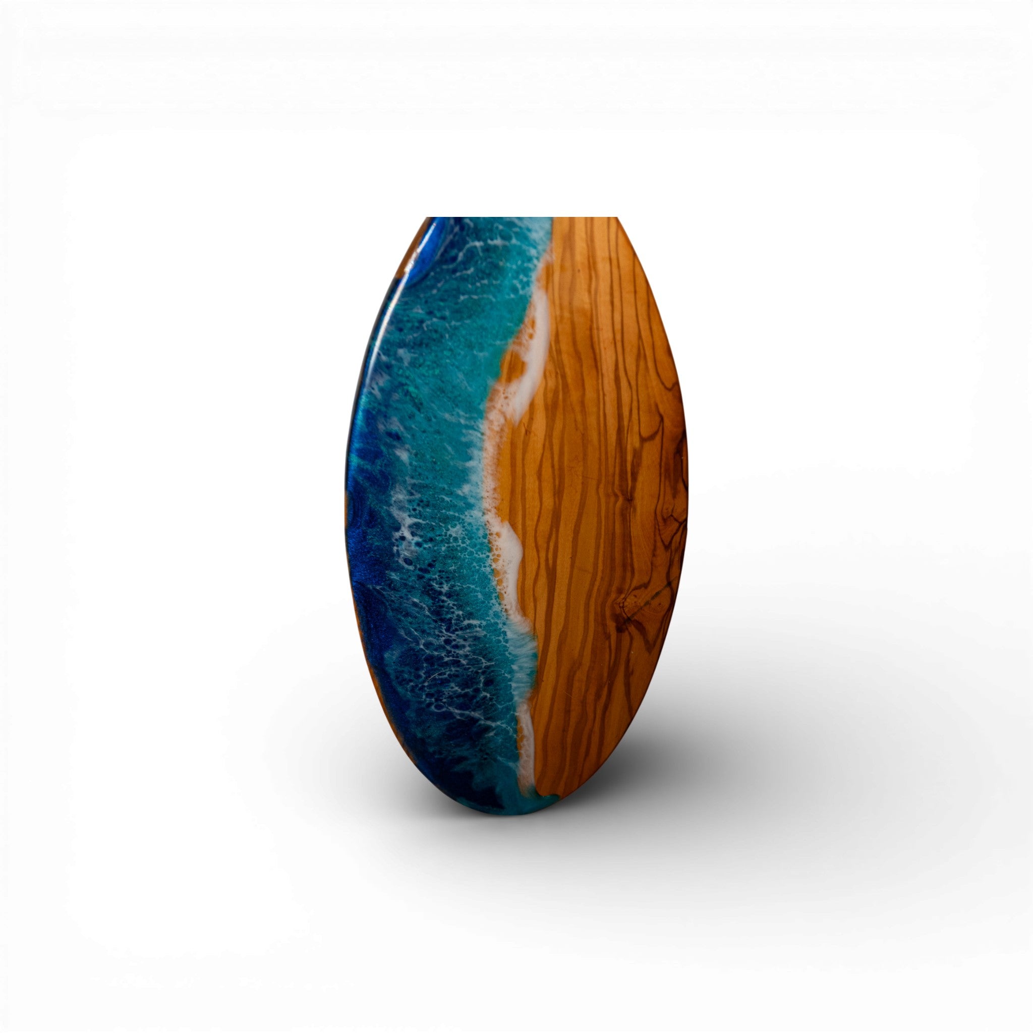 Ocean Wave Olive Wood Charcuterie Board/Cutting Board
