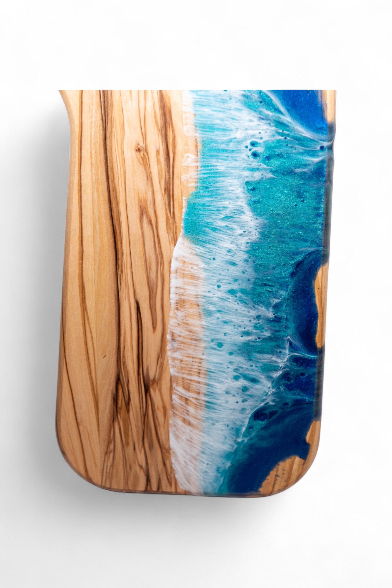 Ocean Wave Olive Wood Charcuterie Board/Cutting Board