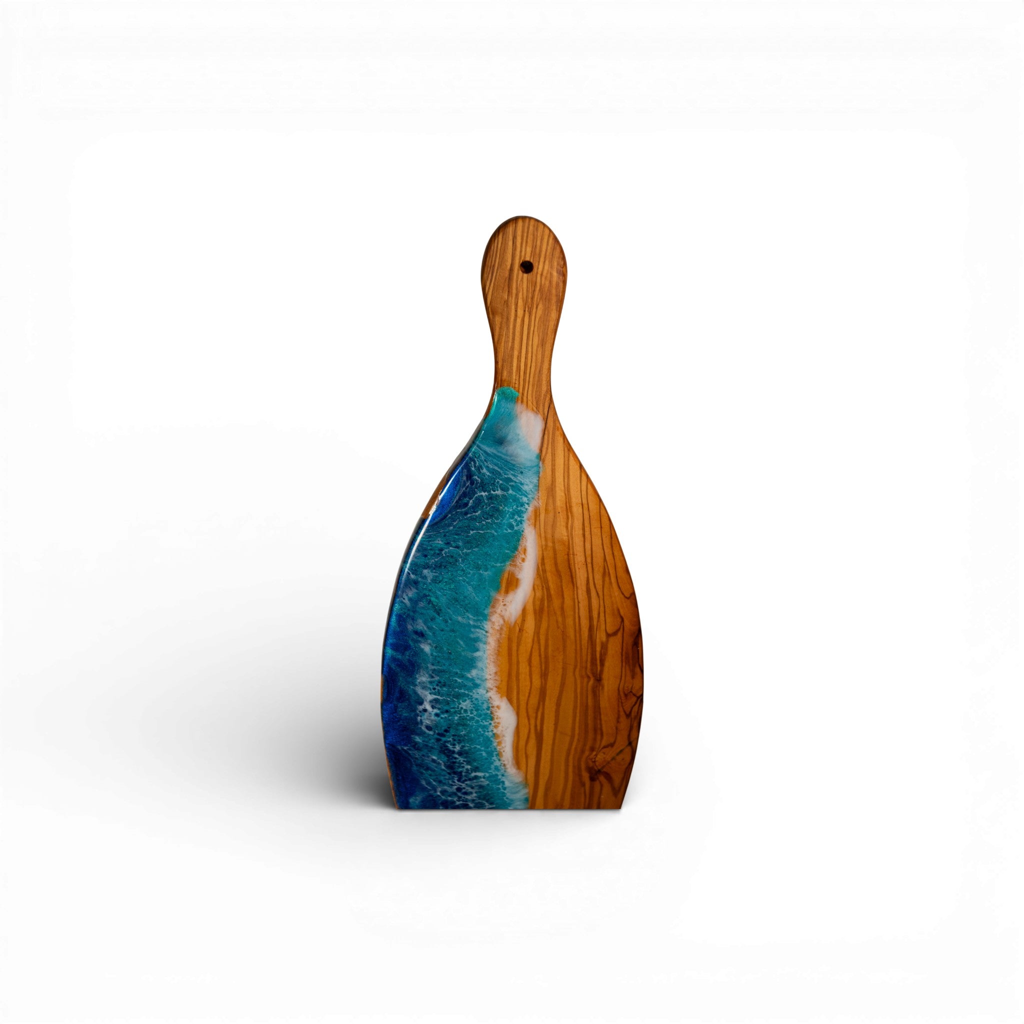 Ocean Wave Olive Wood Charcuterie Board/Cutting Board