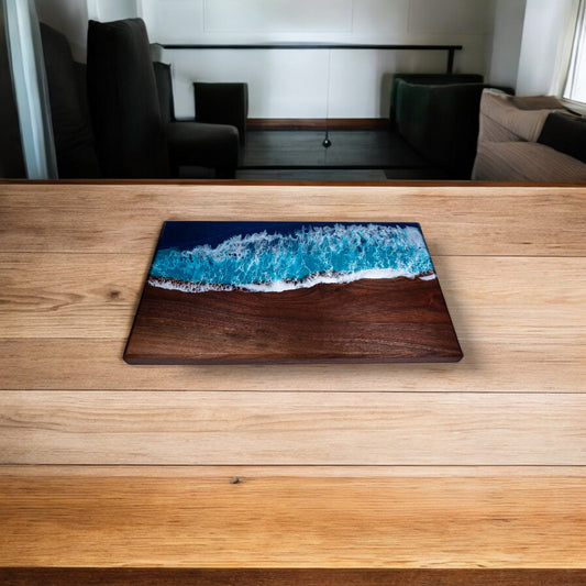 Ocean Wave Olive Wood Charcuterie Boards, Serving Board, Cutting Board