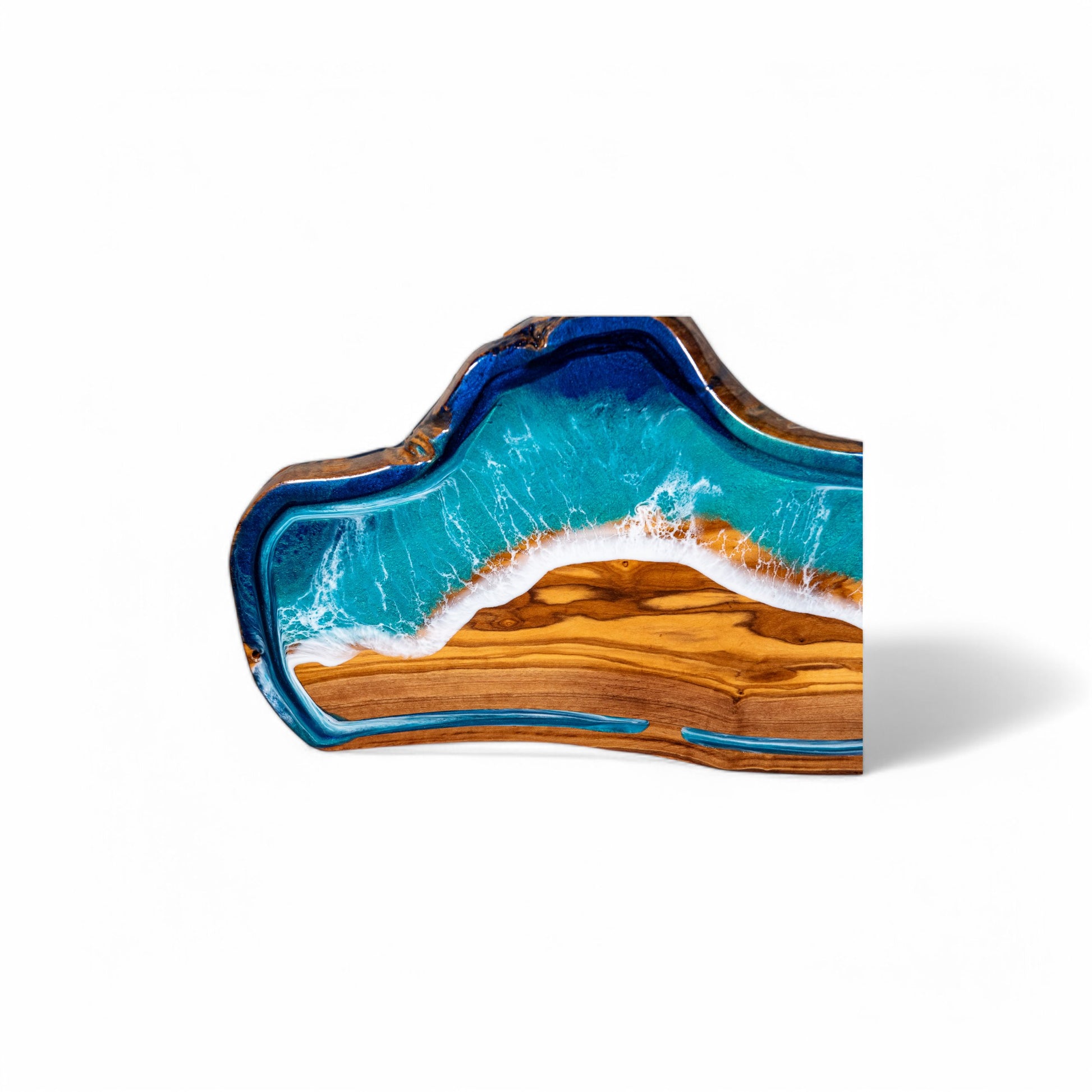 Ocean Wave Olive Wood Charcuterie Boards, Serving Board, Cutting Board