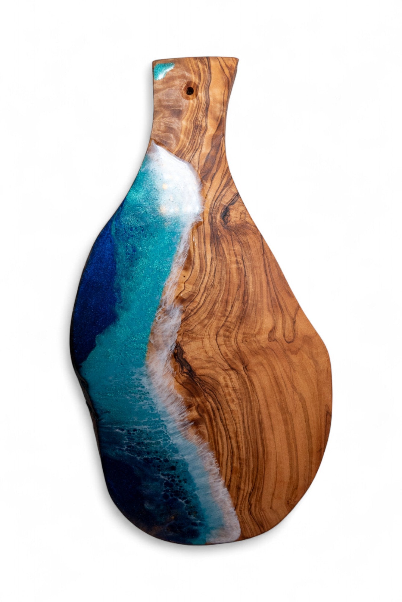 Ocean Wave Olive Wood Charcuterie Boards, Serving Board, Cutting Board