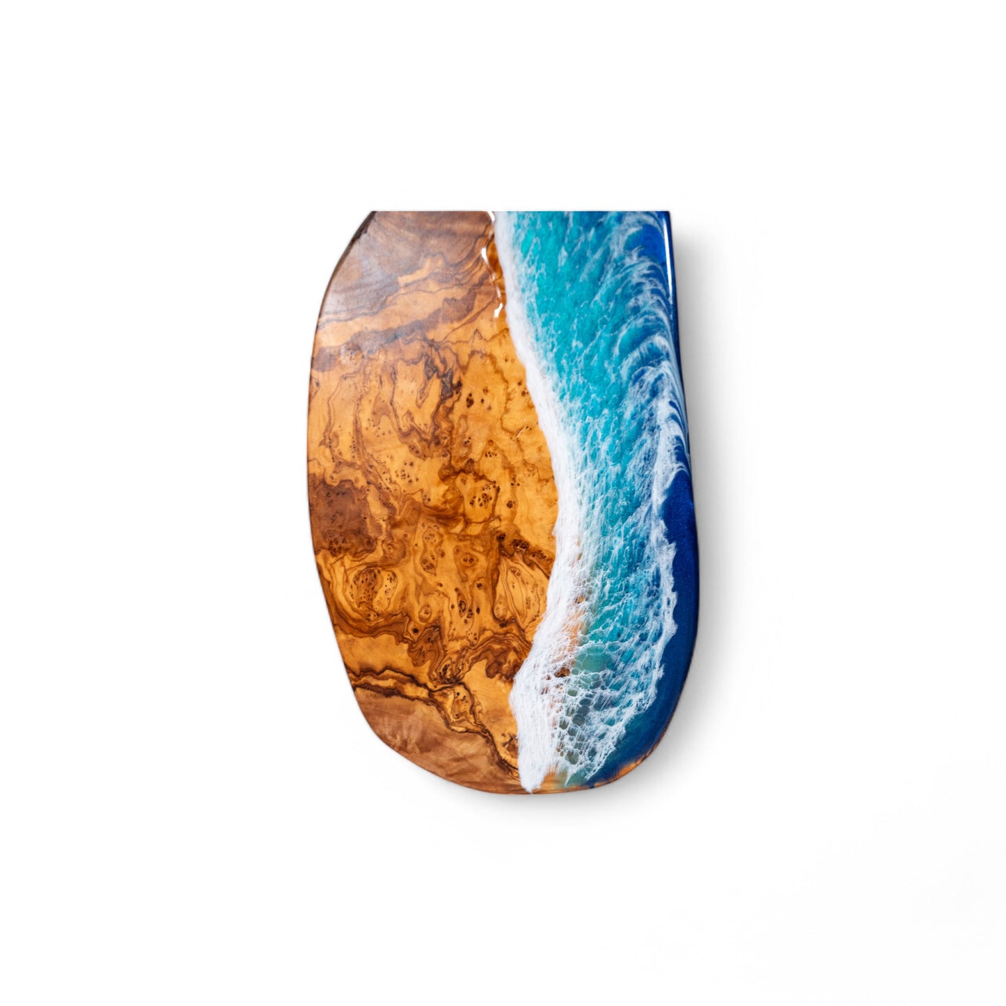 Ocean Wave Olive Wood Charcuterie Boards, Serving Board, Cutting Board