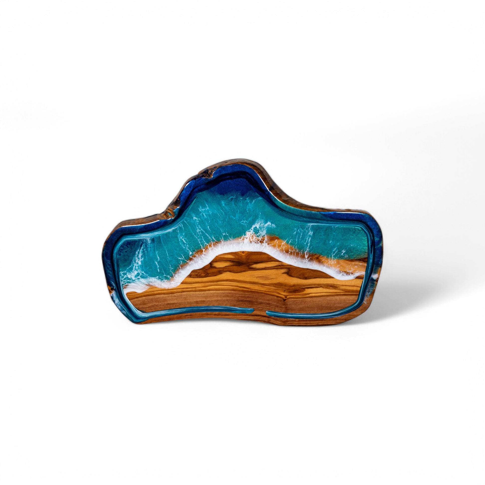 Ocean Wave Olive Wood Charcuterie Boards, Serving Board, Cutting Board