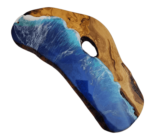 Ocean Wave Olive Wood Charcuterie Boards, Serving Board, Cutting Board