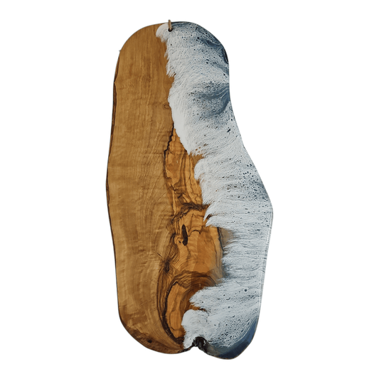 Ocean Wave Olive Wood Charcuterie Boards, Serving Board, Cutting Board