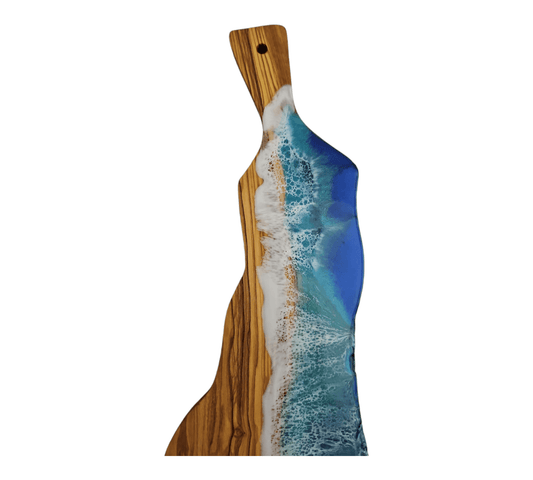 Ocean Wave Olive Wood Charcuterie Boards, Serving Board, Cutting Board