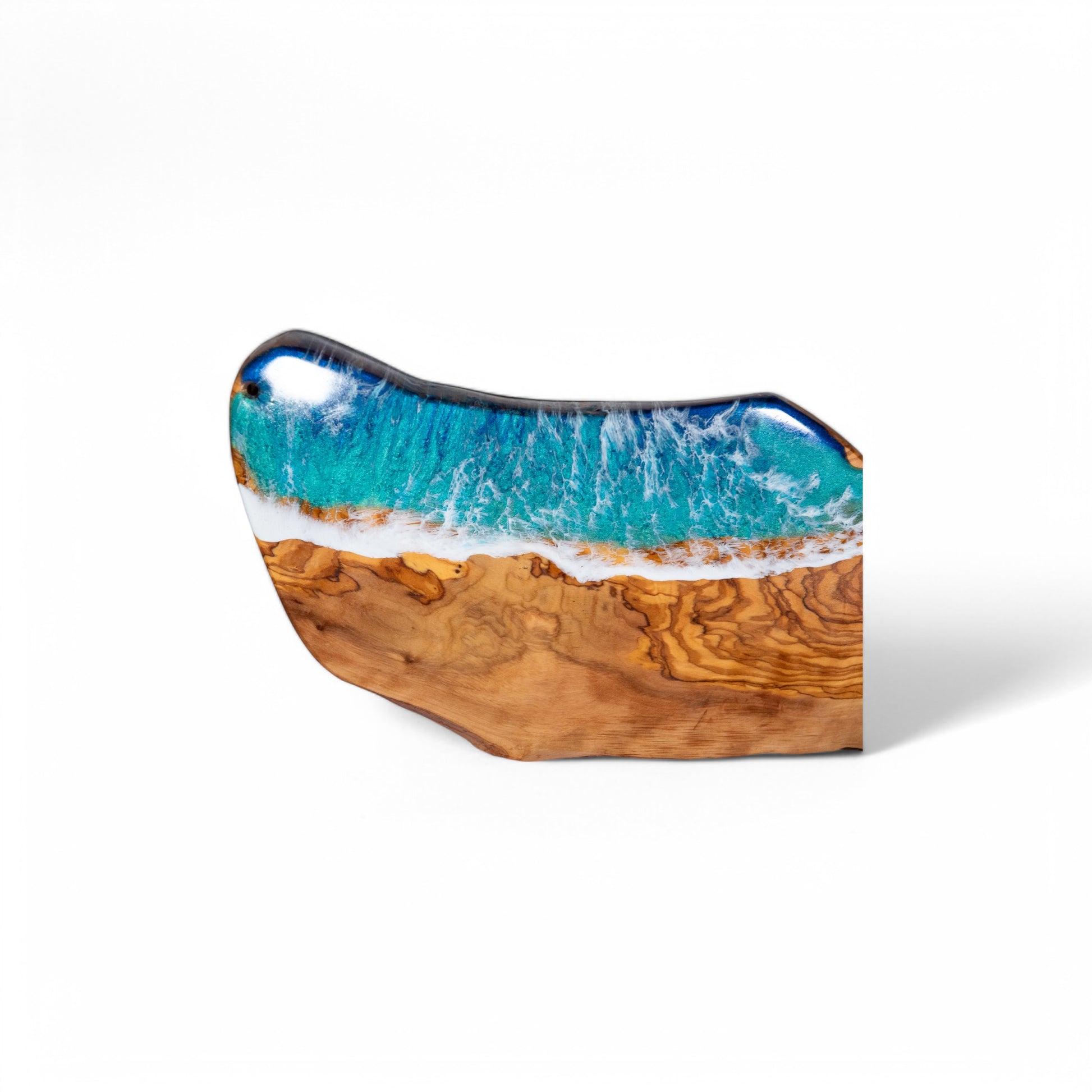 Ocean Wave Olive Wood Charcuterie Boards, Serving Board, Cutting Board