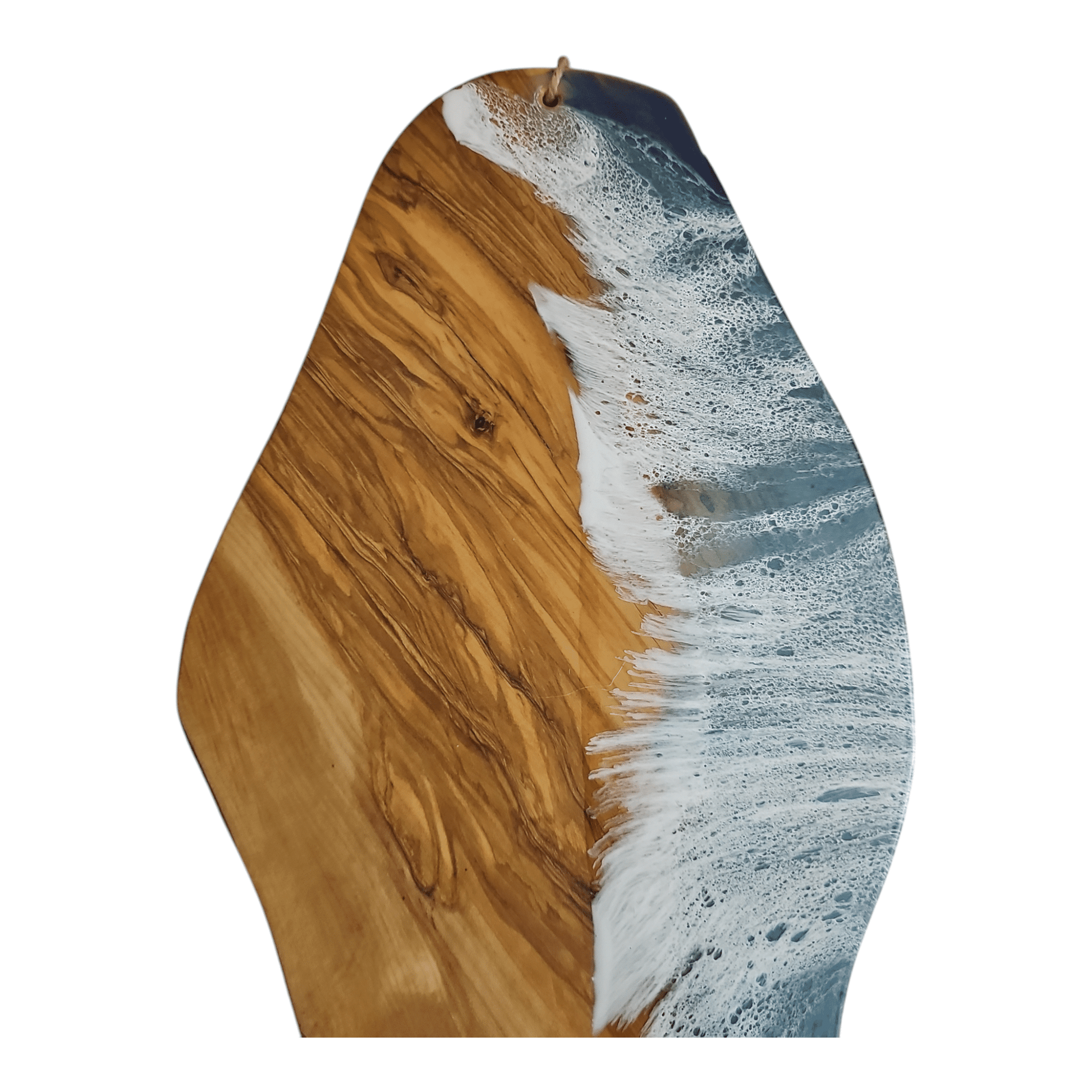 Ocean Wave Olive Wood Charcuterie Boards, Serving Board, Cutting Board
