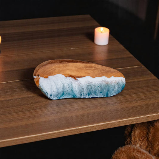 Ocean Wave Olive Wood Charcuterie Boards, Serving Board, Cutting Board