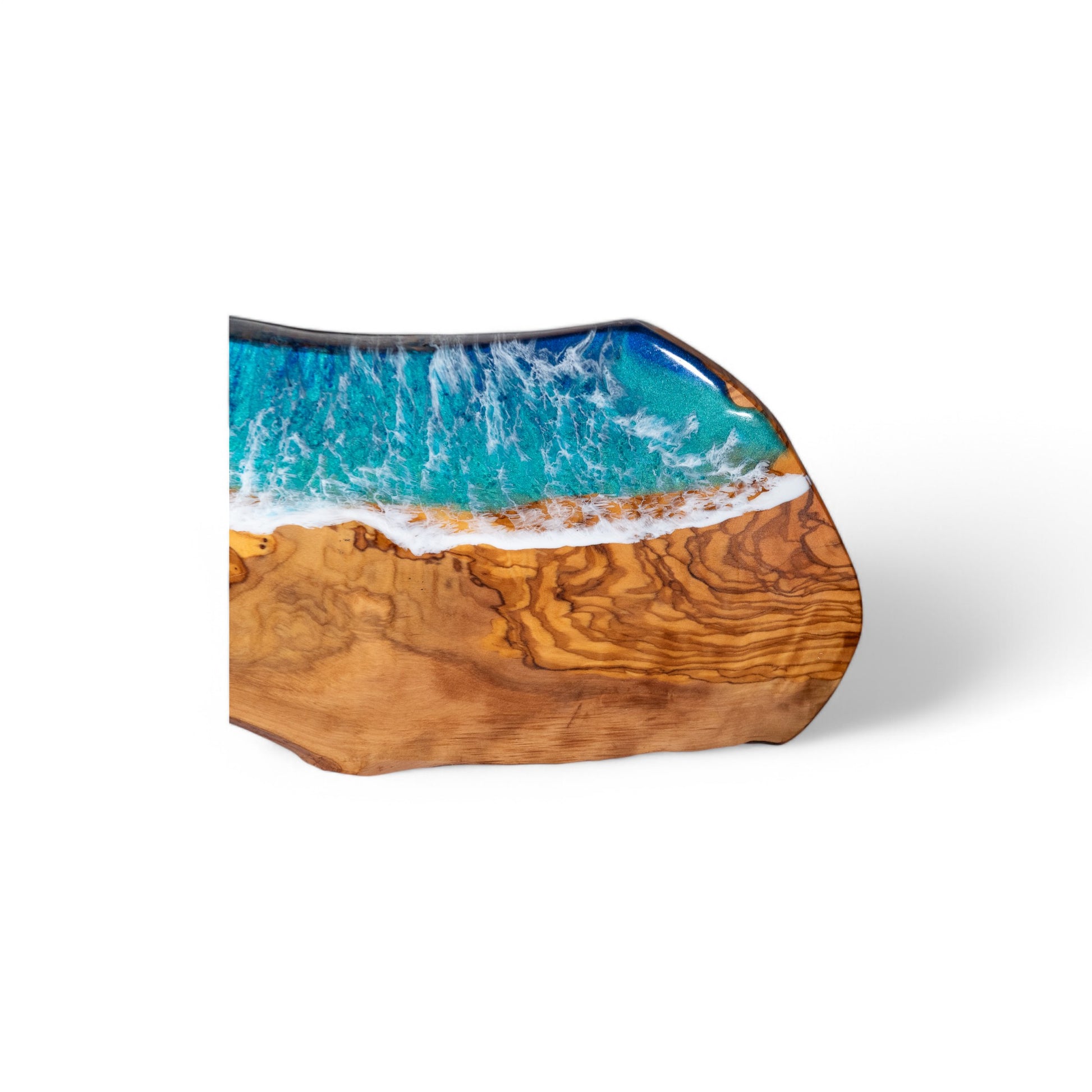 Ocean Wave Olive Wood Charcuterie Boards, Serving Board, Cutting Board