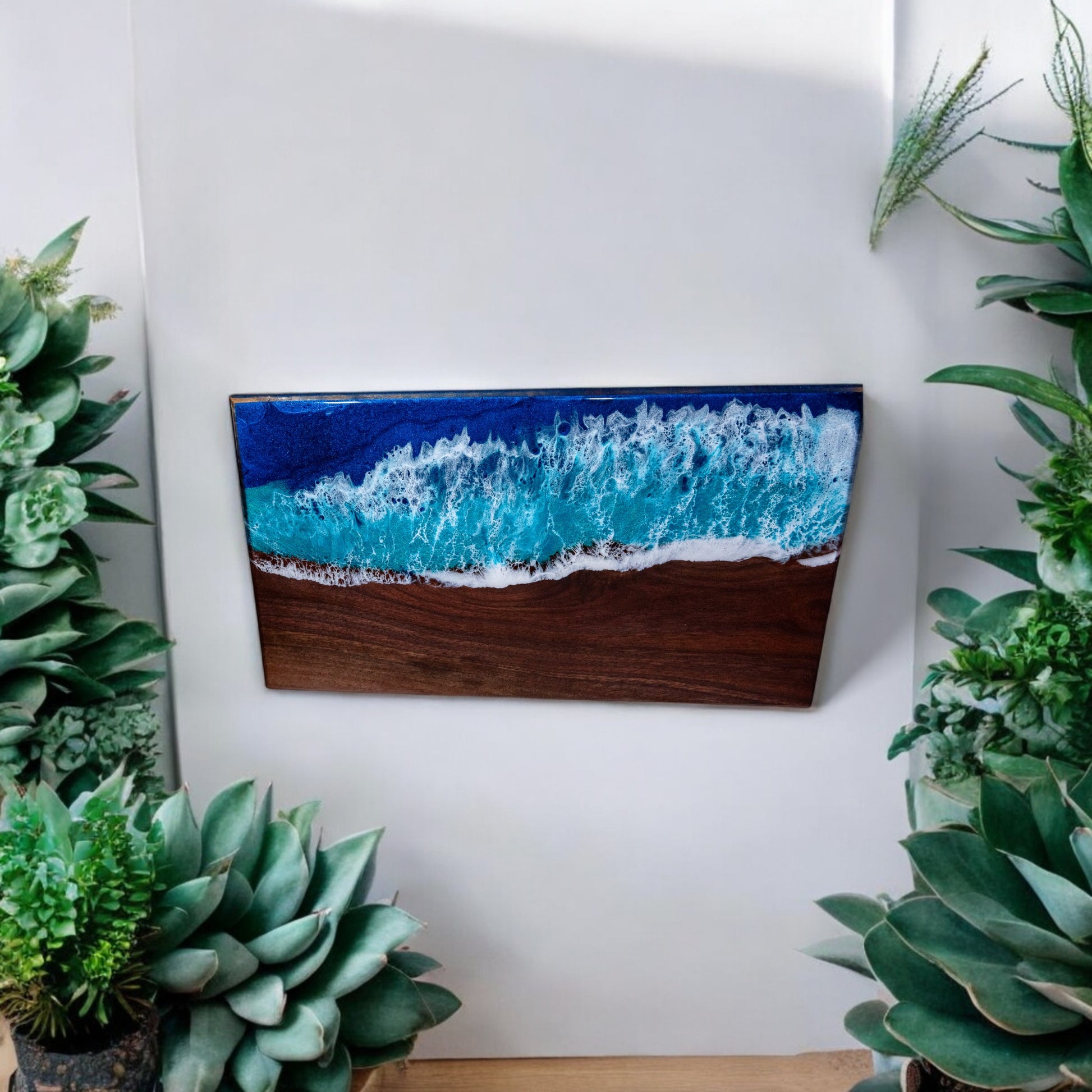 Ocean Wave Olive Wood Charcuterie Boards, Serving Board, Cutting Board