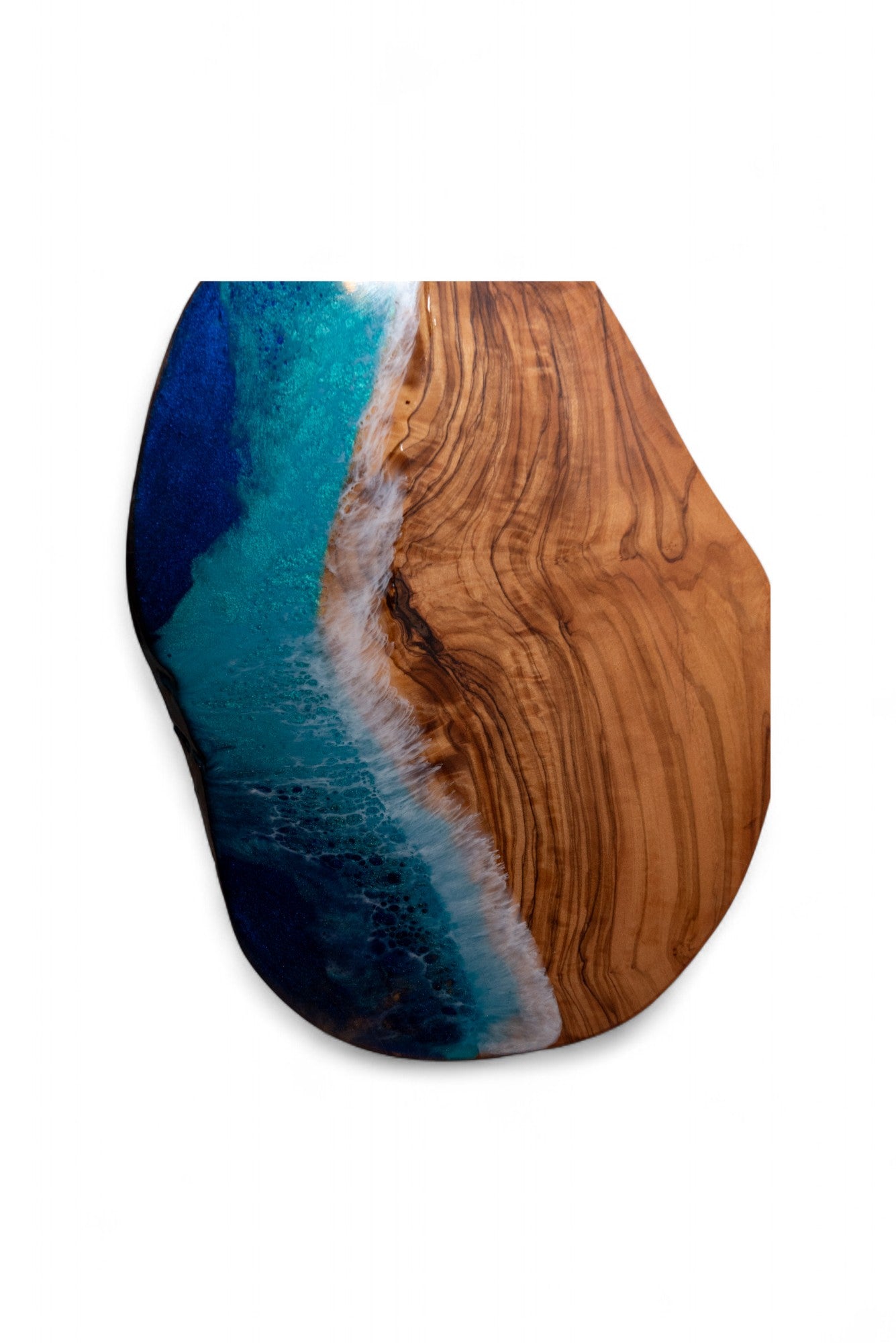 Ocean Wave Olive Wood Charcuterie Boards, Serving Board, Cutting Board