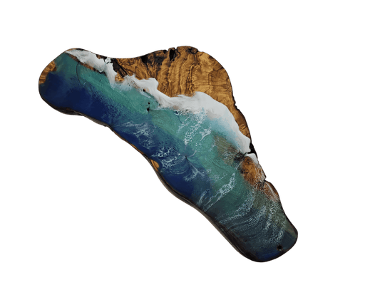 Ocean Wave Olive Wood Charcuterie Boards, Serving Board, Cutting Board