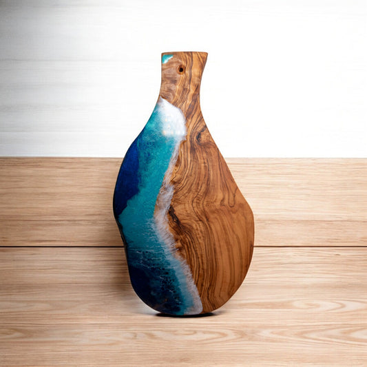 Ocean Wave Olive Wood Charcuterie Boards, Serving Board, Cutting Board