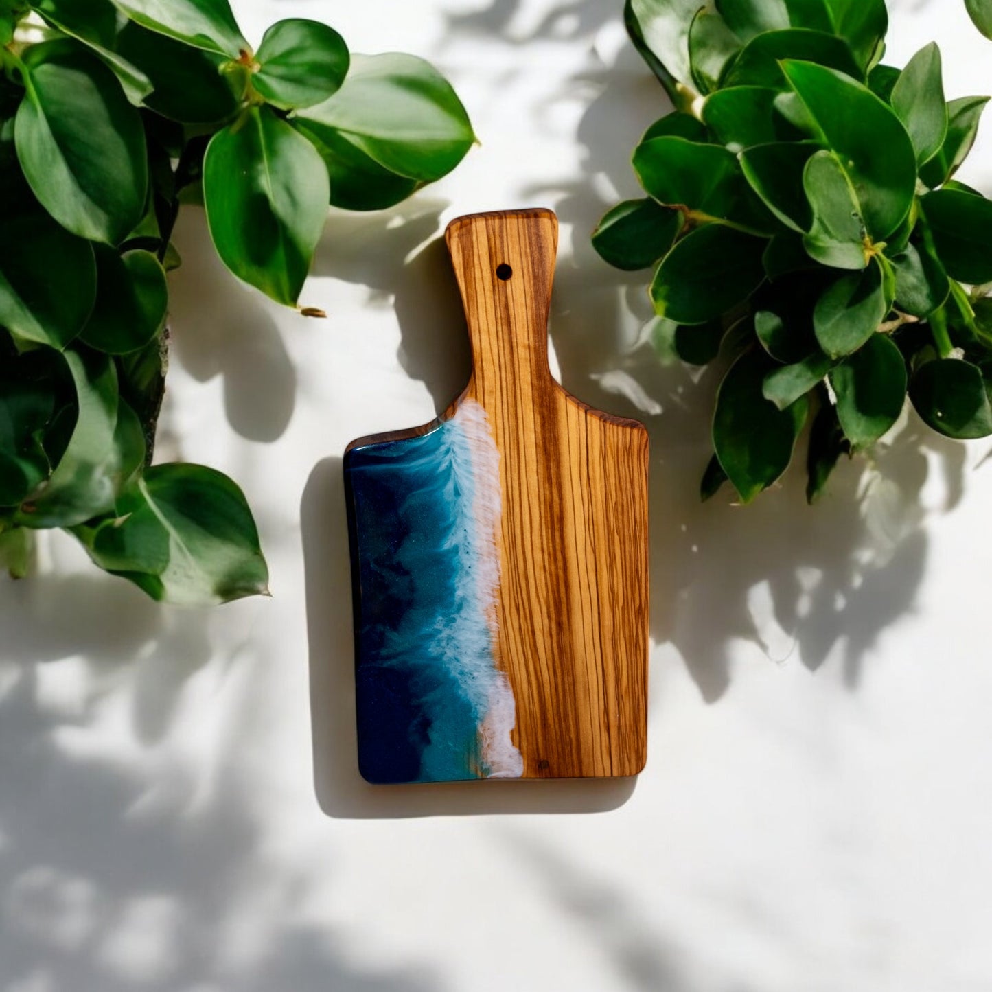 Ocean Wave Olive Wood Charcuterie Boards, Serving Board, Cutting Board