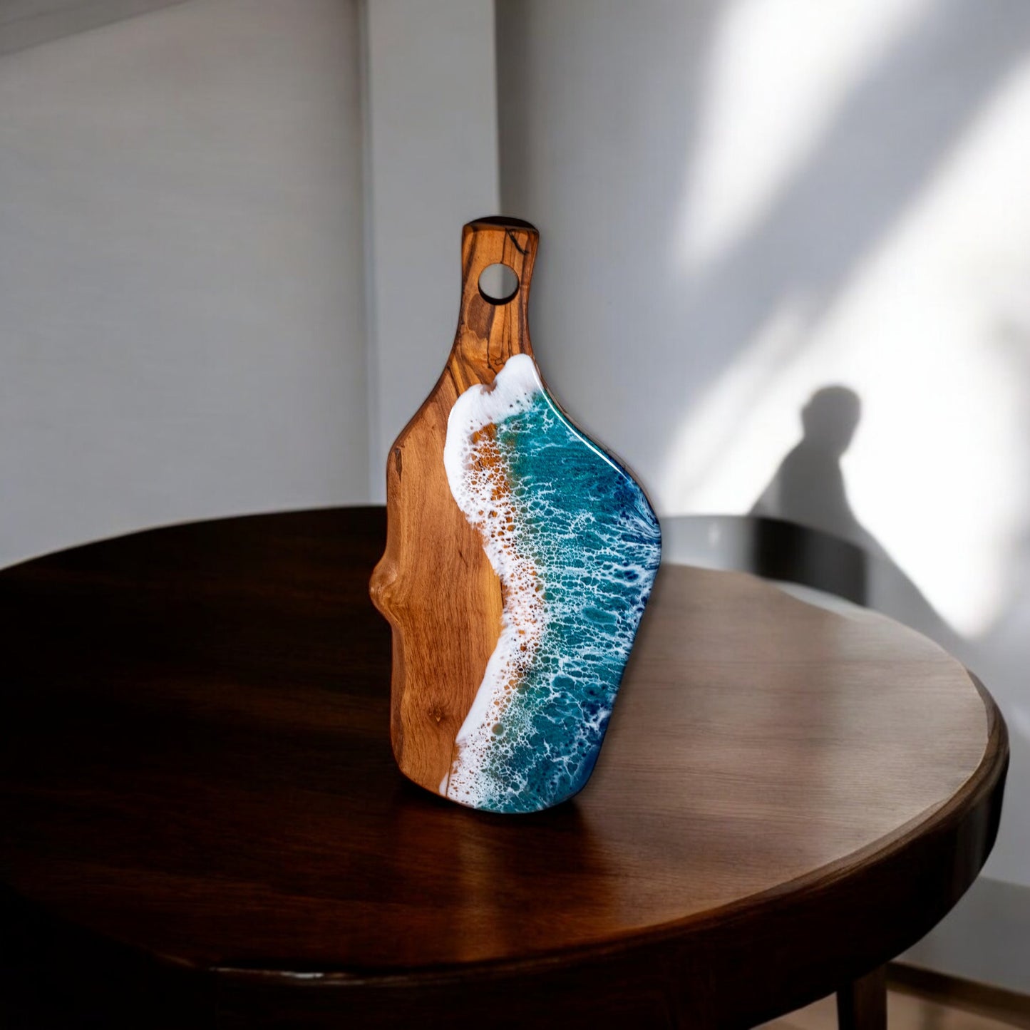 Ocean Wave Olive Wood Charcuterie Boards, Serving Board, Cutting Board