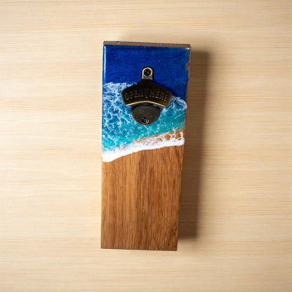 Ocean Wave Wall Mounted Magnetic Bottle Opener