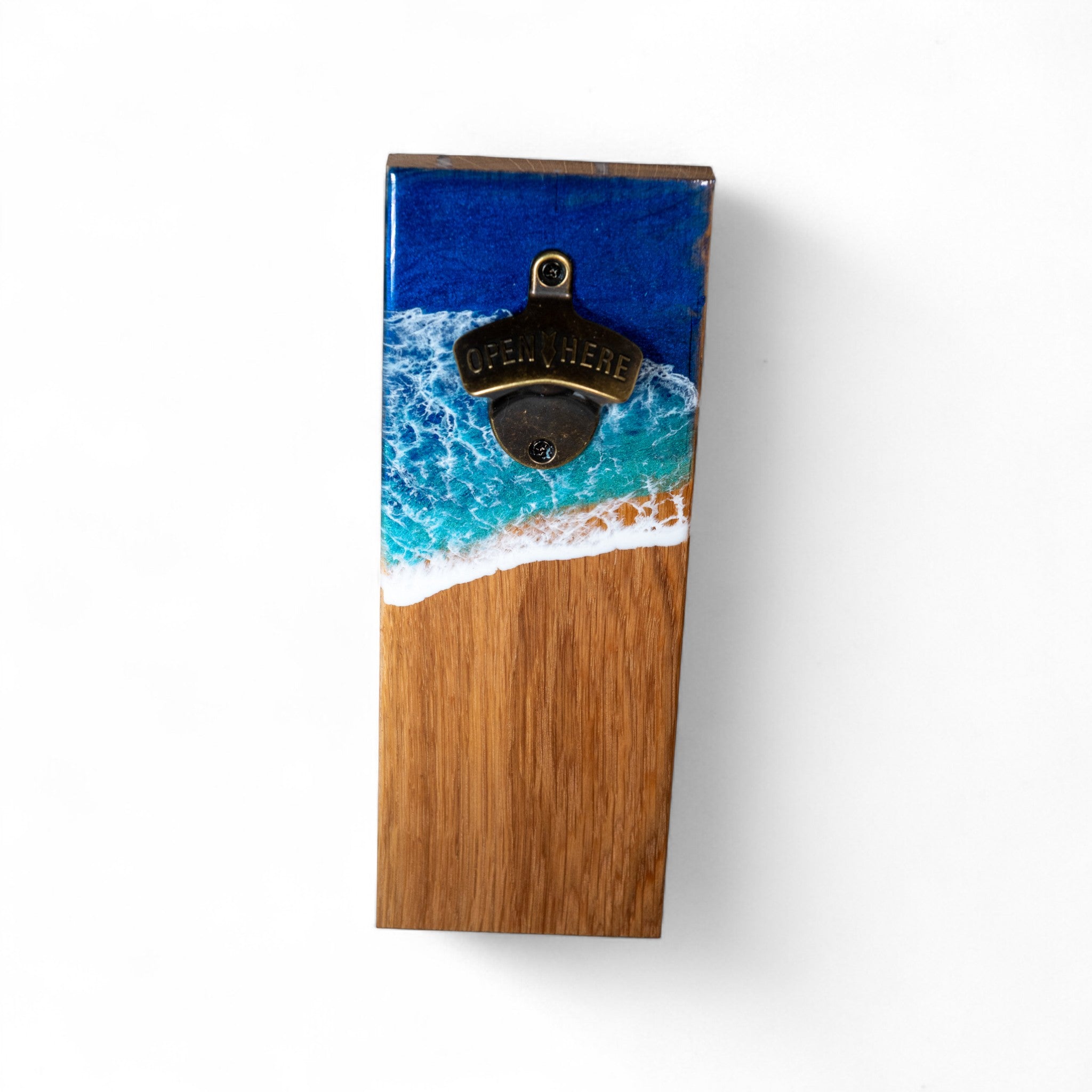 Ocean Wave Wall Mounted Magnetic Bottle Opener