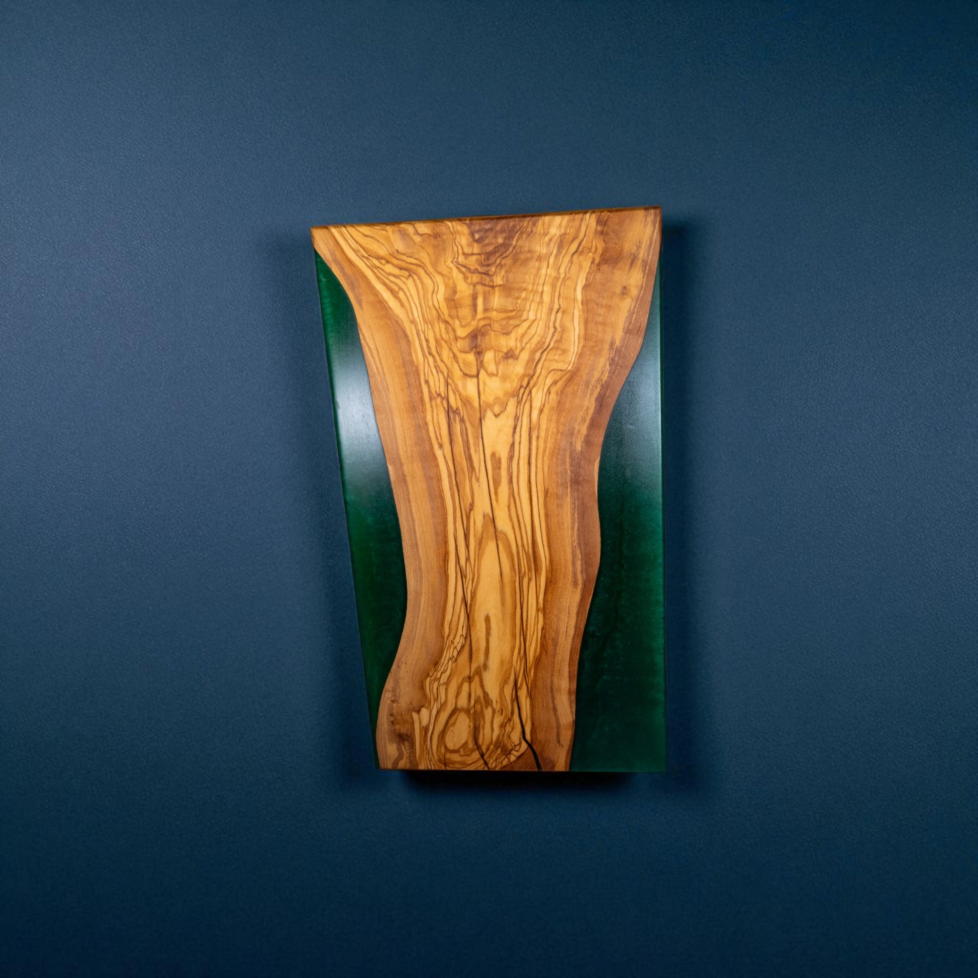 Olive Wood Green Epoxy Walnut Charcuterie Boards/Serving Board