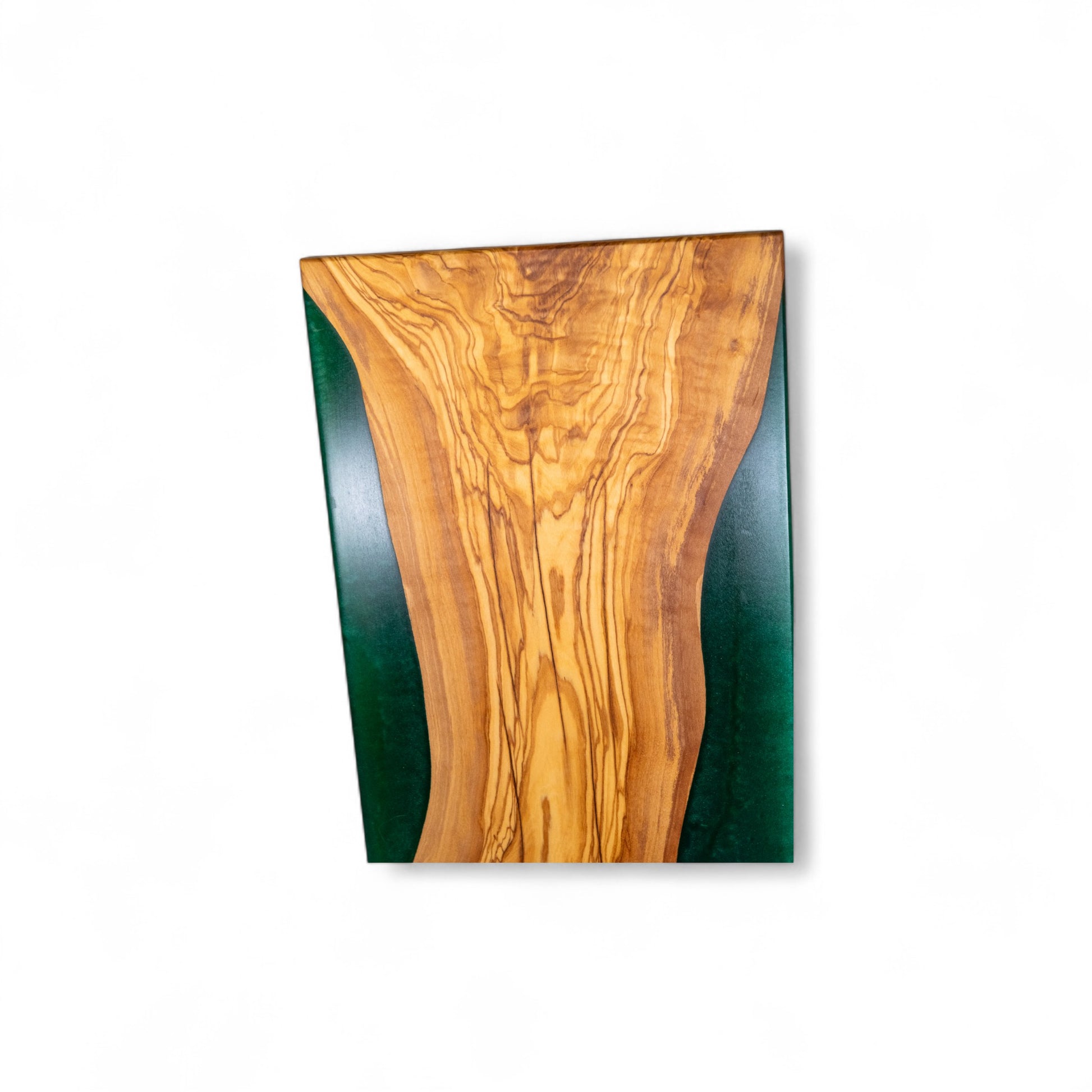 Olive Wood Green Epoxy Walnut Charcuterie Boards/Serving Board