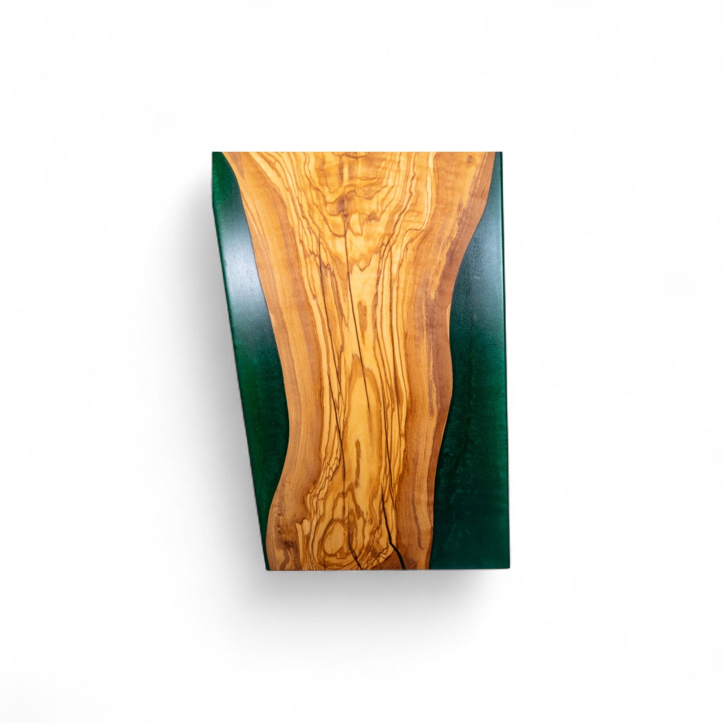 Olive Wood Green Epoxy Walnut Charcuterie Boards/Serving Board