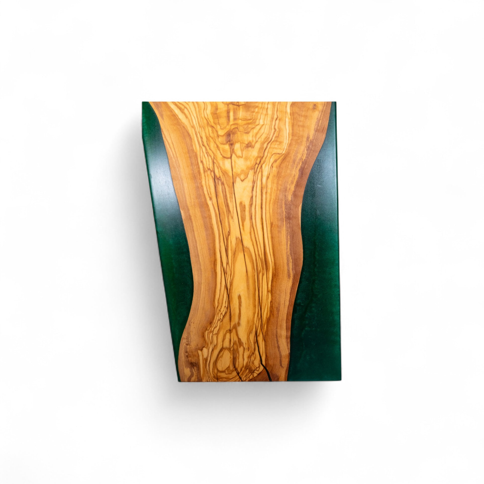 Olive Wood Green Epoxy Walnut Charcuterie Boards/Serving Board