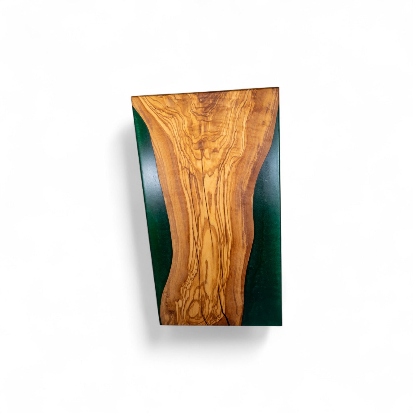 Olive Wood Green Epoxy Walnut Charcuterie Boards/Serving Board