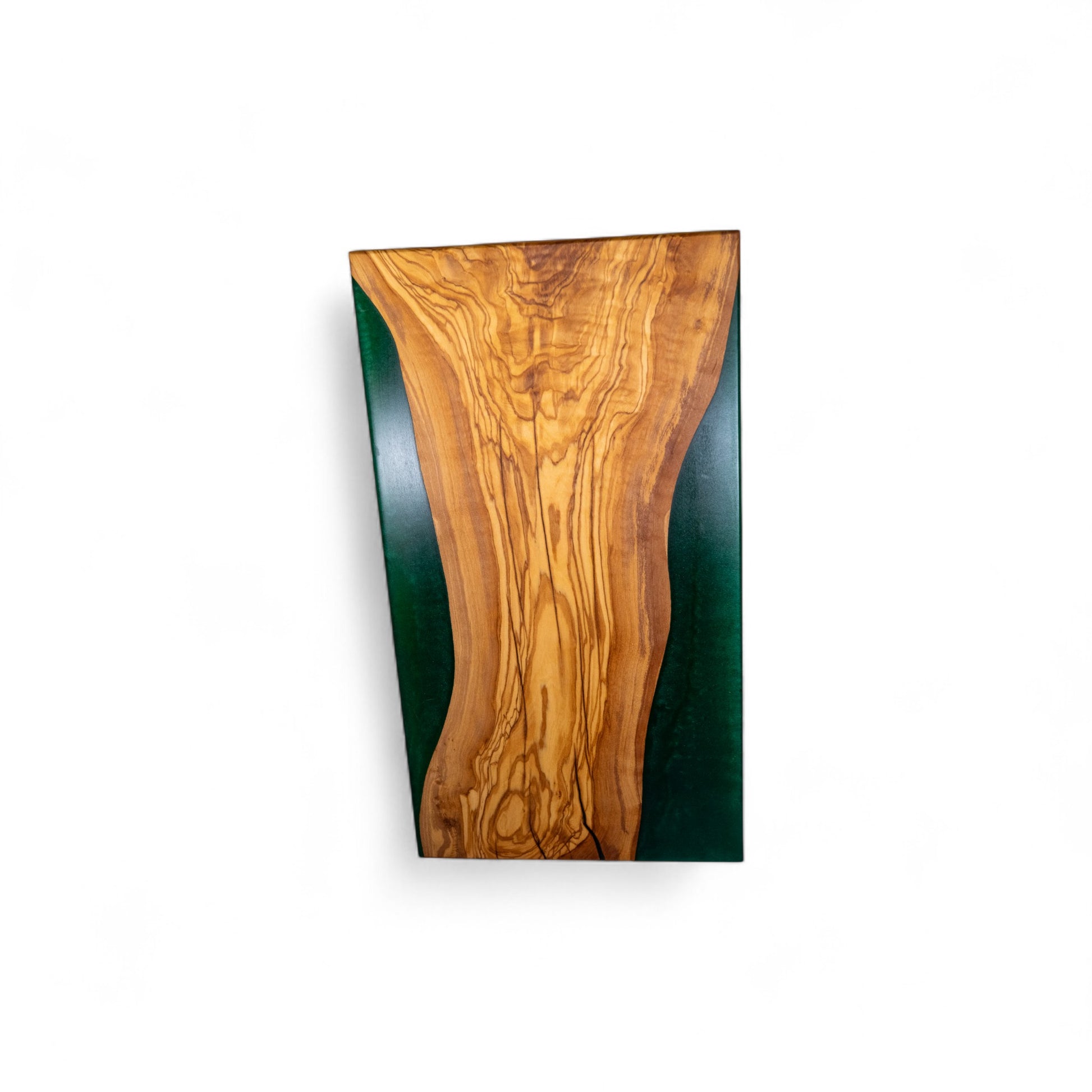 Olive Wood Green Epoxy Walnut Charcuterie Boards/Serving Board