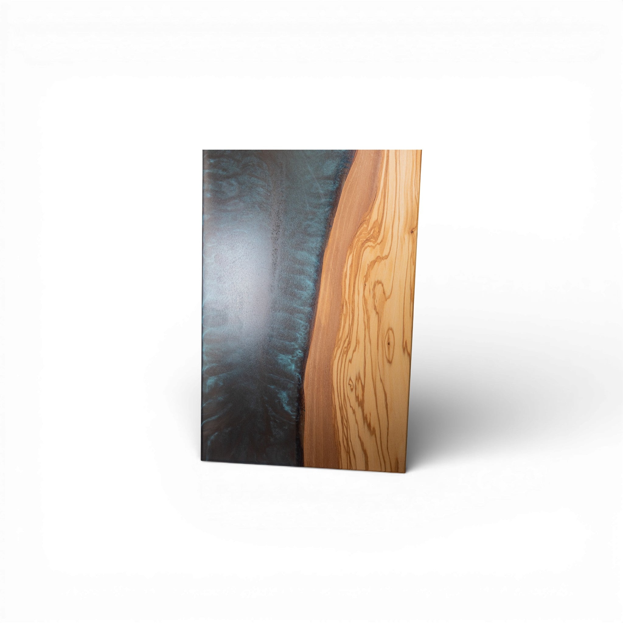 Olive Wood Grey Metal Epoxy Charcuterie Boards/Serving Board