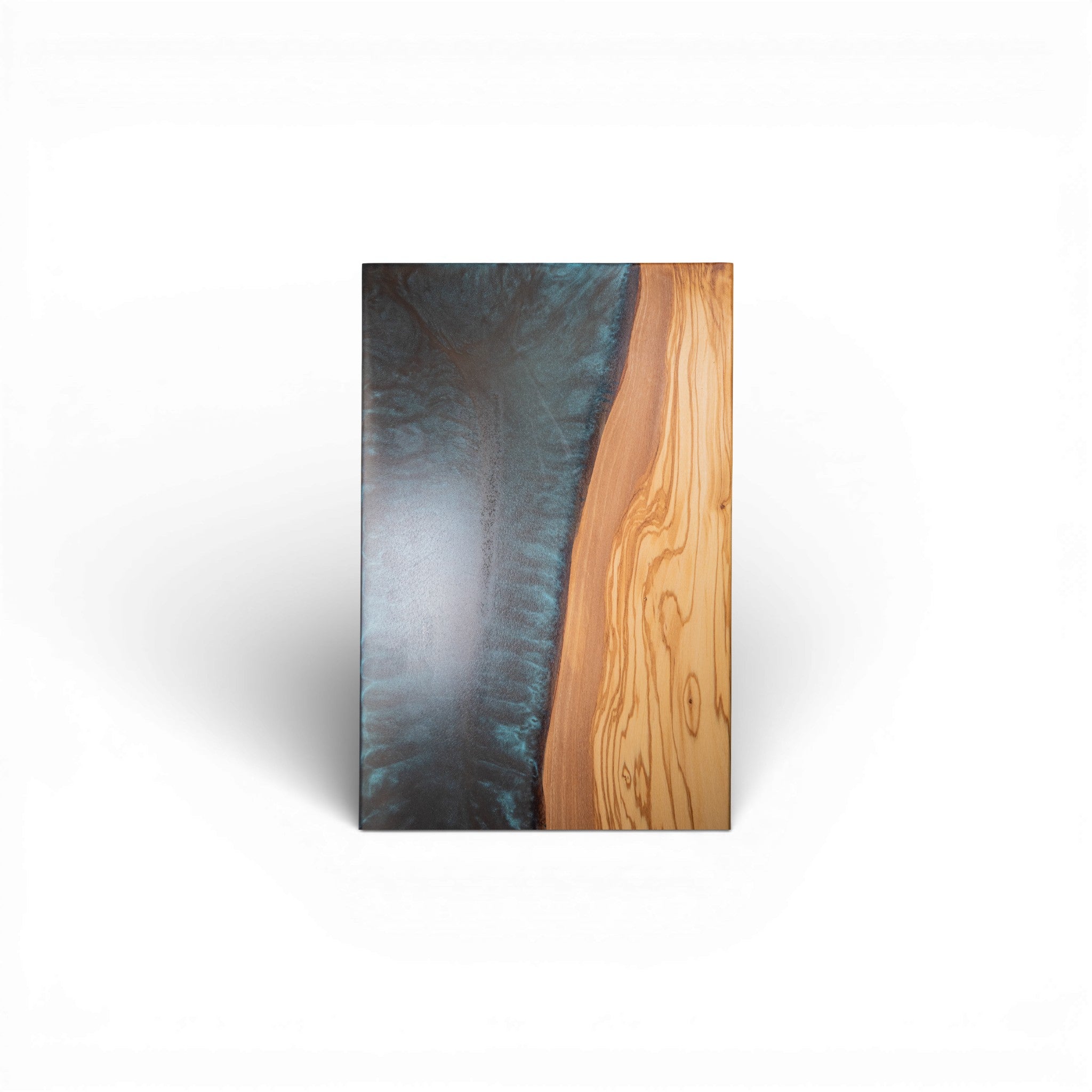 Olive Wood Grey Metal Epoxy Charcuterie Boards/Serving Board