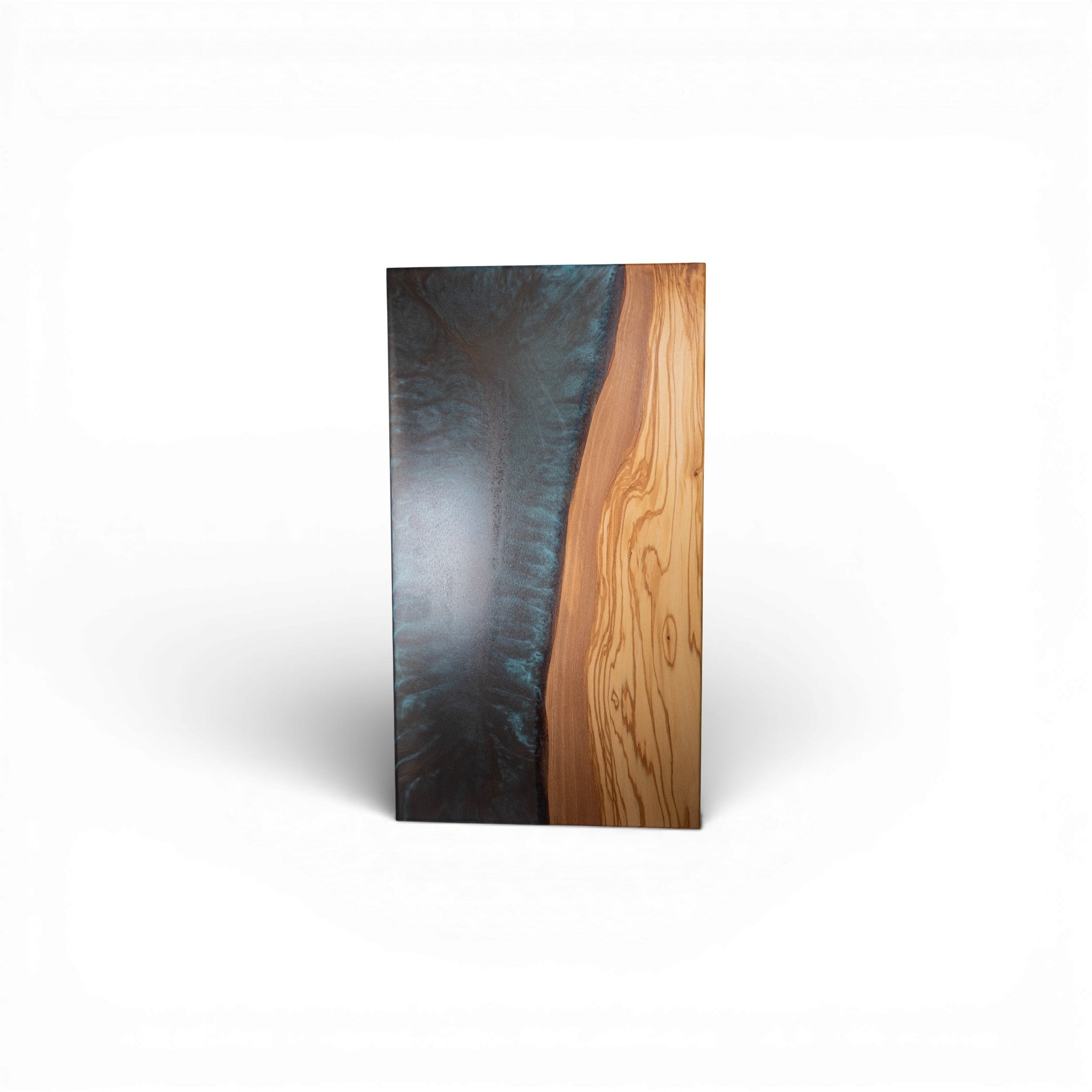 Olive Wood Grey Metal Epoxy Charcuterie Boards/Serving Board