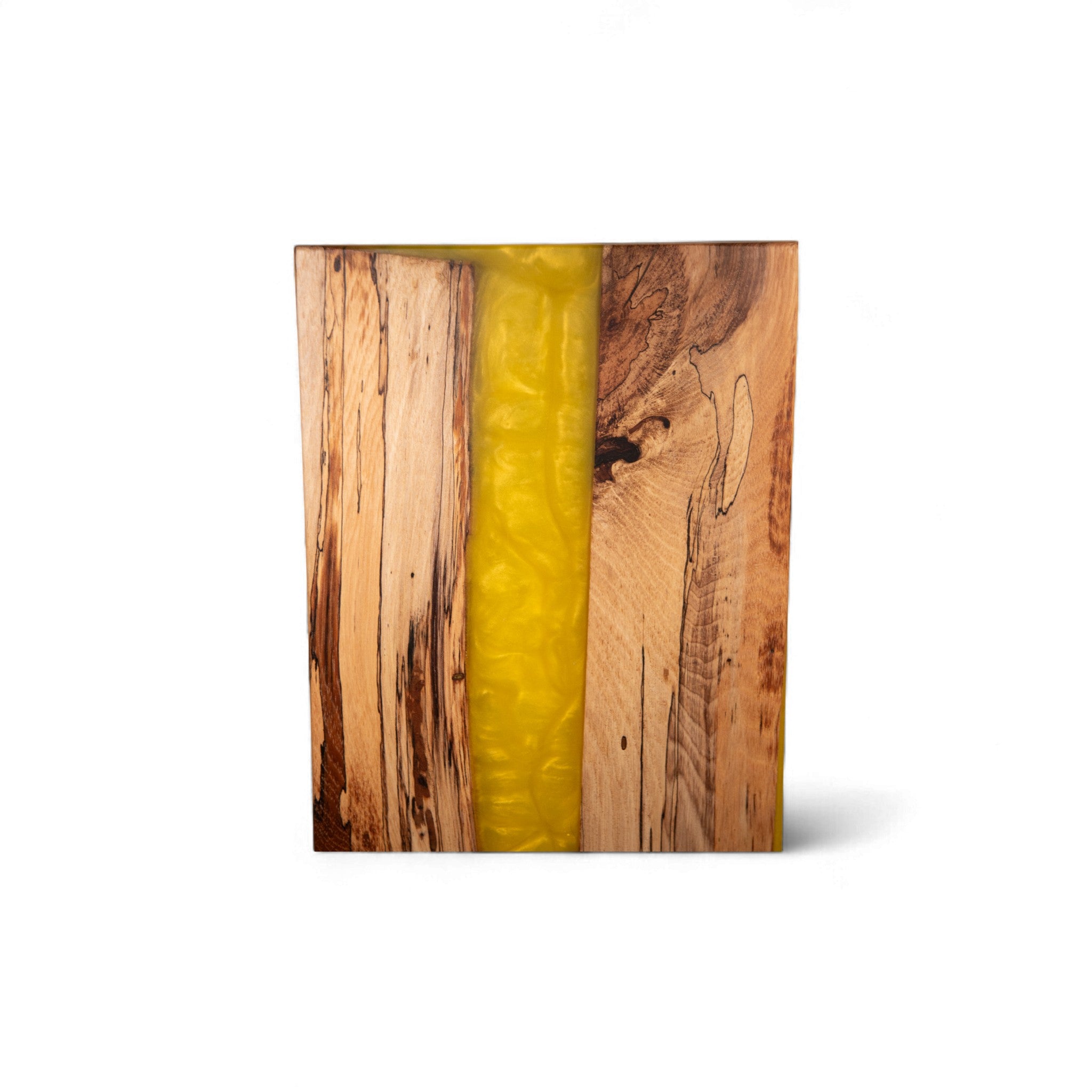 Olive Wood with Yellow Epoxy Charcuterie Boards/Serving Board with Handle