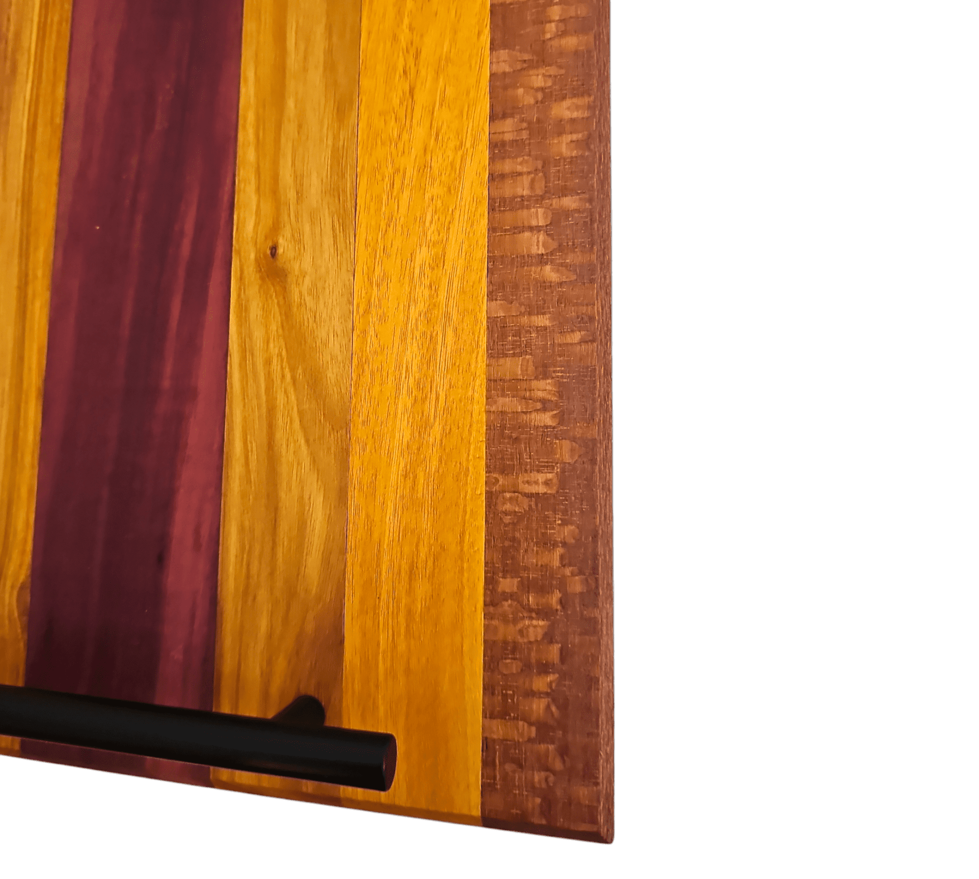 Osage, Canary, Lace, Purple Heart Wood Charcuterie Boards/Serving Board with Handle