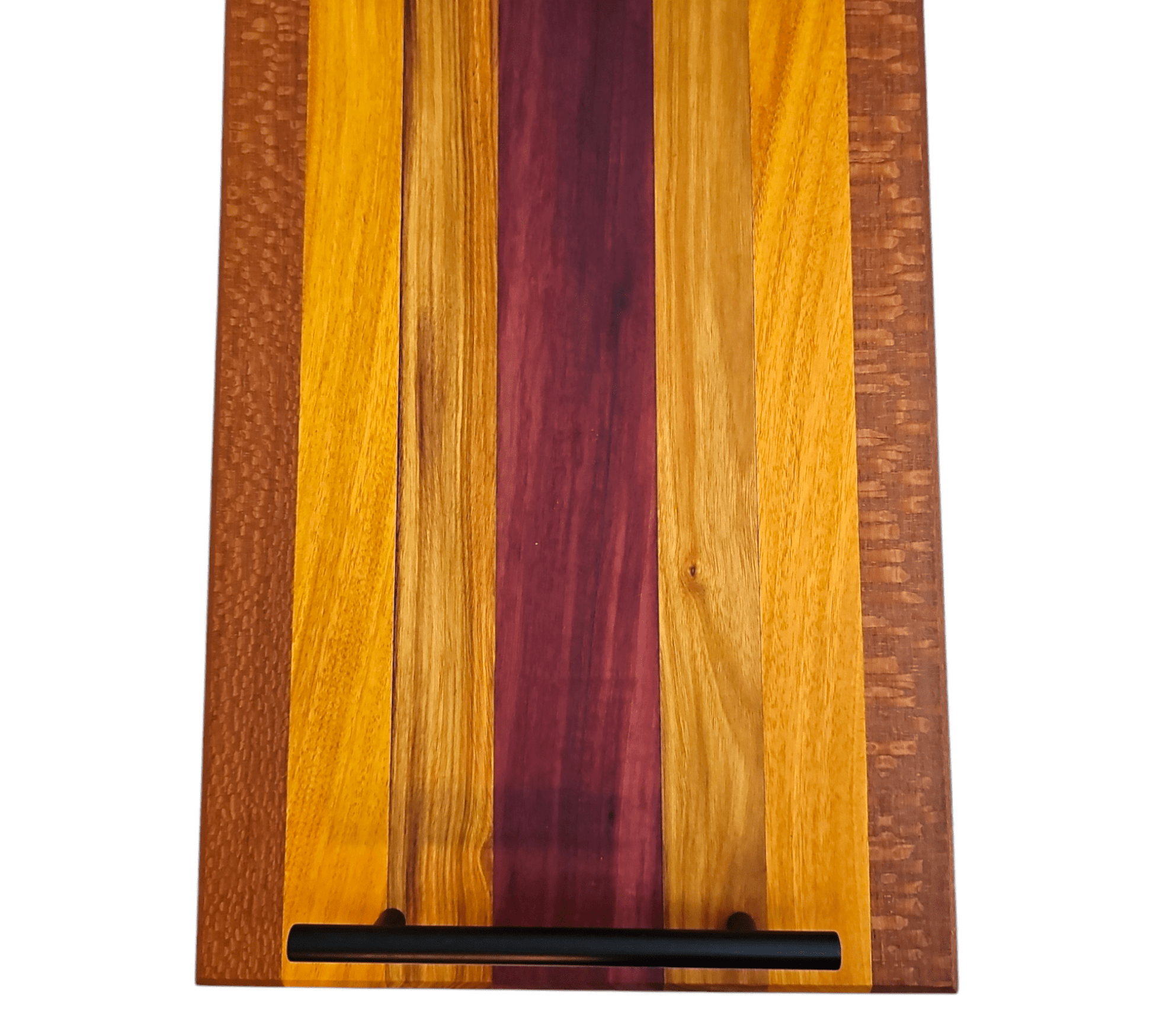 Osage, Canary, Lace, Purple Heart Wood Charcuterie Boards/Serving Board with Handle