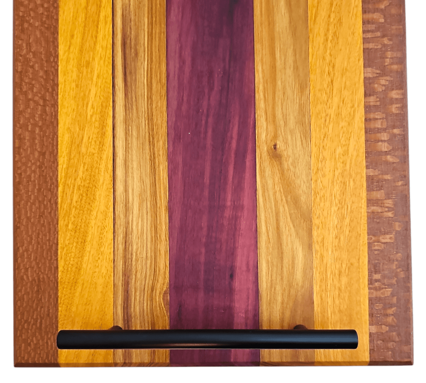 Osage, Canary, Lace, Purple Heart Wood Charcuterie Boards/Serving Board with Handle