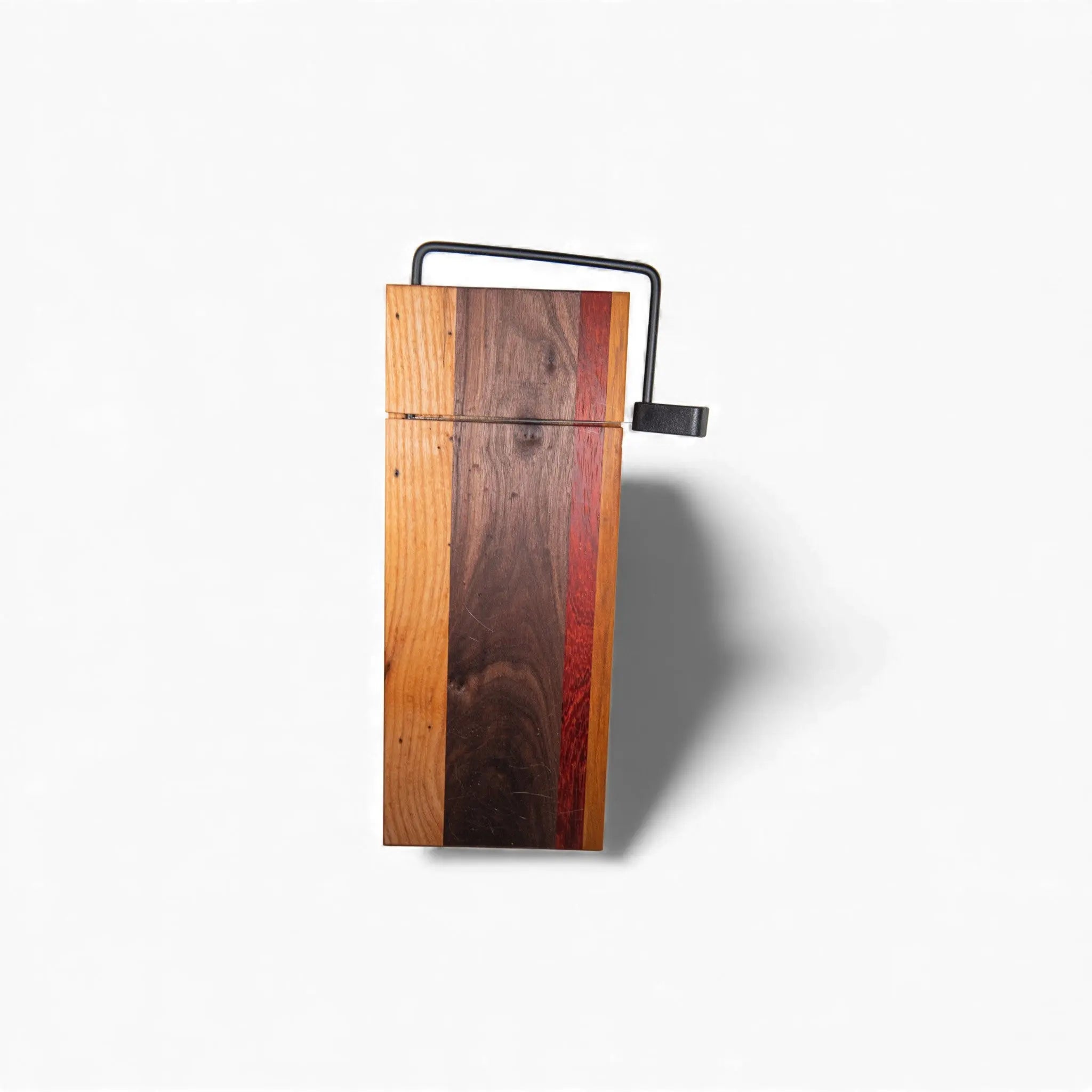Padauk, Ash, and Walnut Cheese Slicer Board