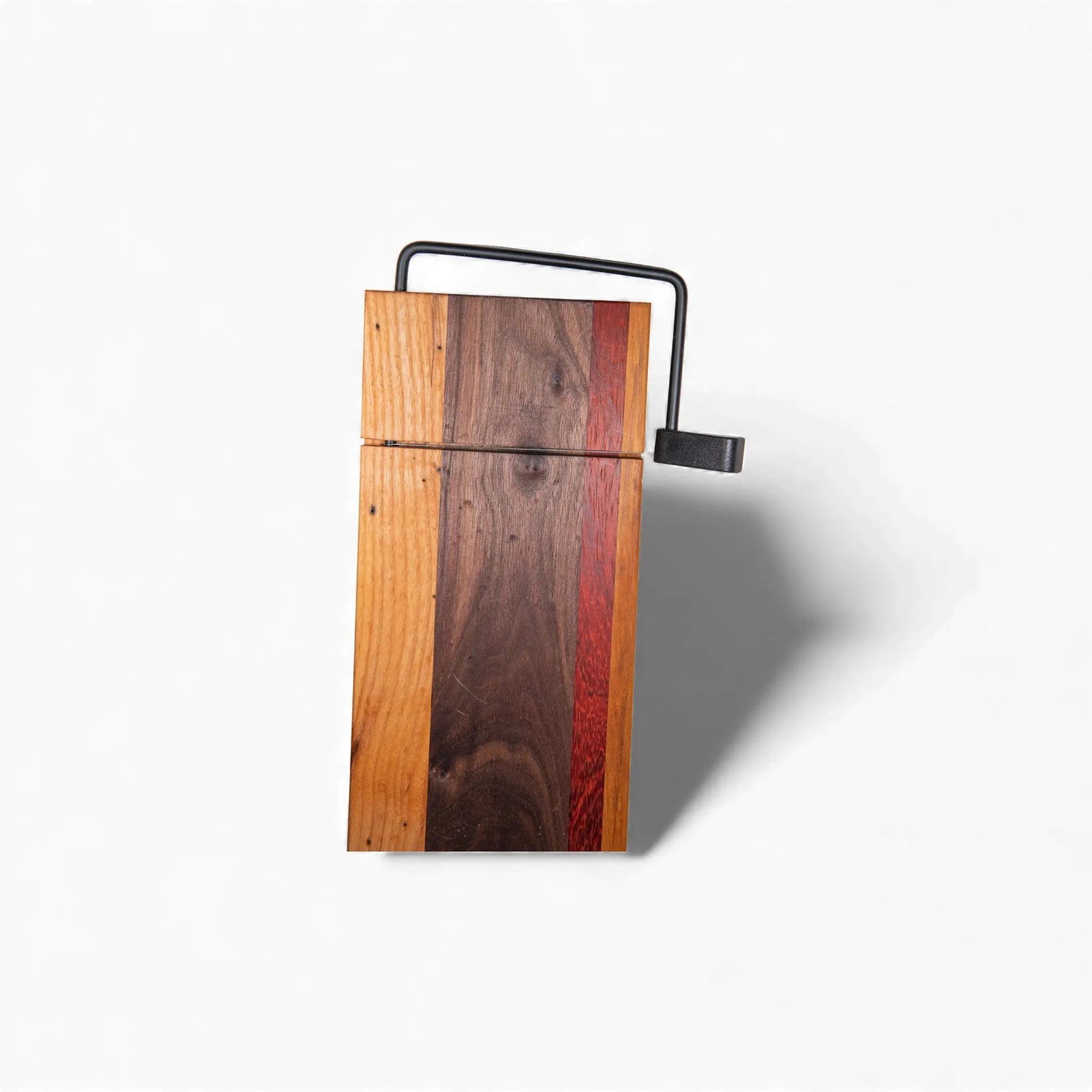 Padauk, Ash, and Walnut Cheese Slicer Board