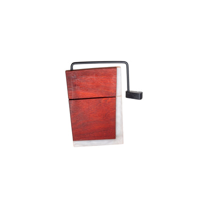 Padauk Wood White Epoxy Cheese Slicer Board