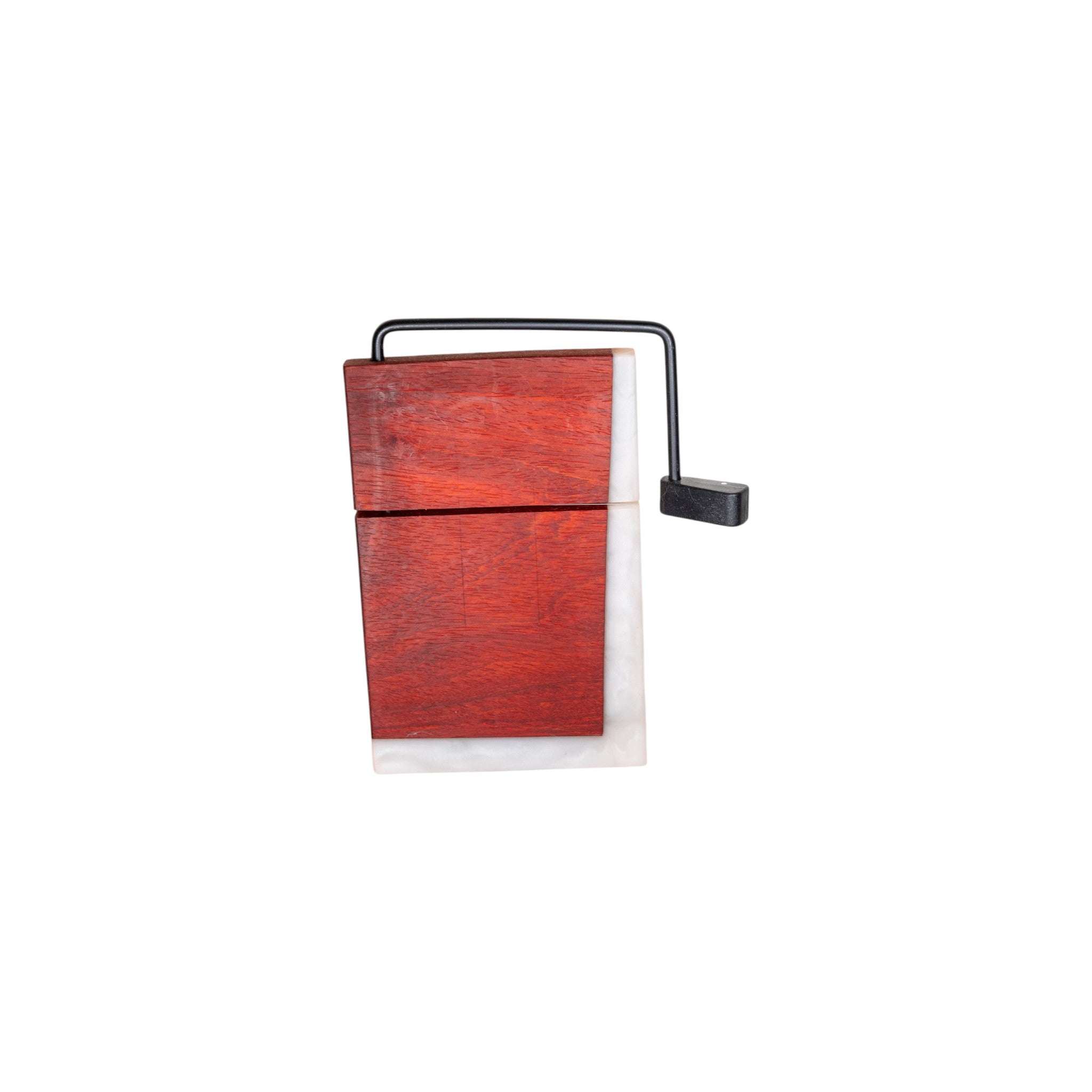 Padauk Wood White Epoxy Cheese Slicer Board