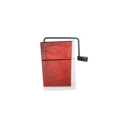 Padauk Wood White Epoxy Cheese Slicer Board