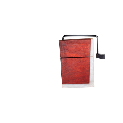Padauk Wood White Epoxy Cheese Slicer Board
