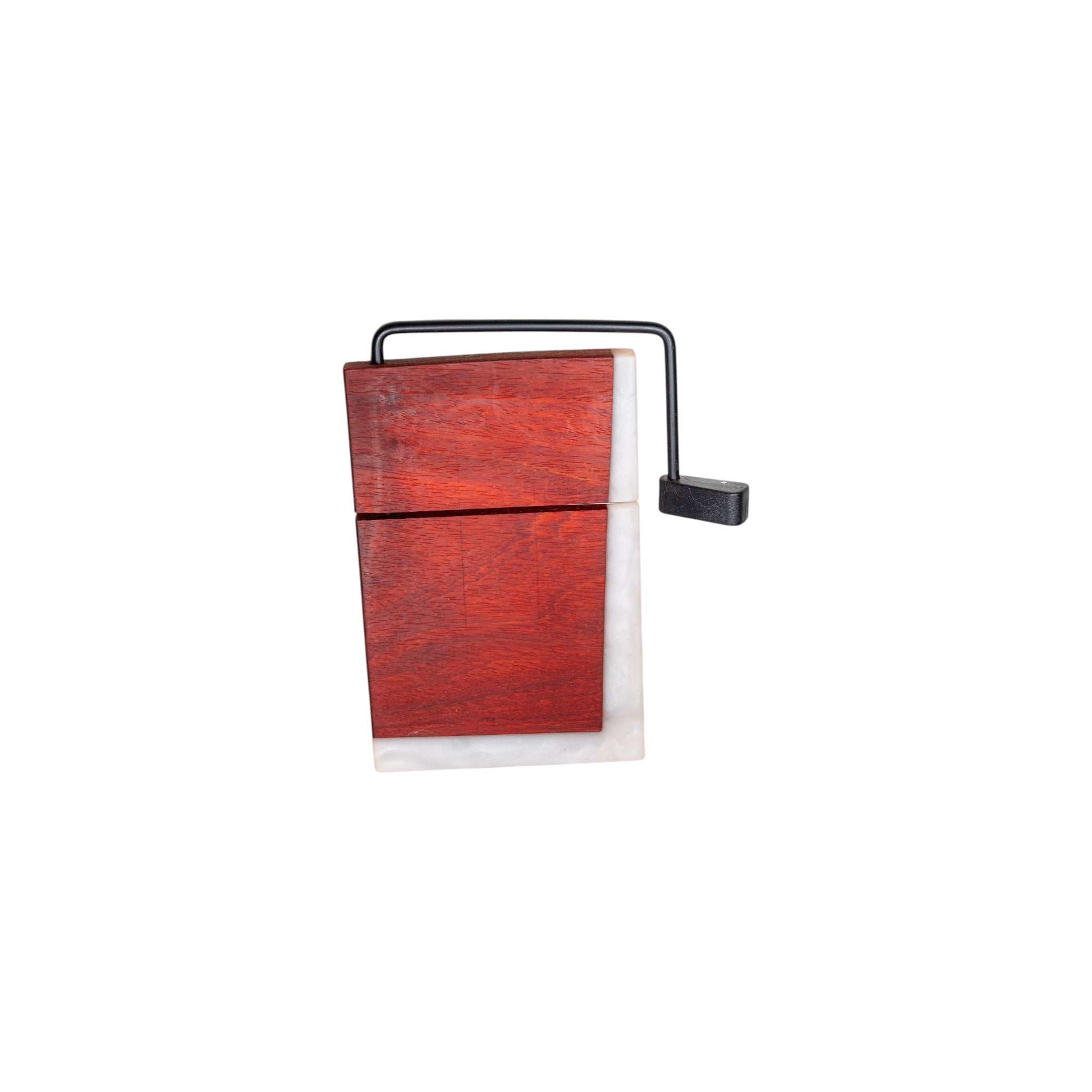 Padauk Wood White Epoxy Cheese Slicer Board