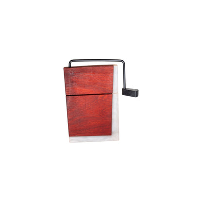 Padauk Wood White Epoxy Cheese Slicer Board