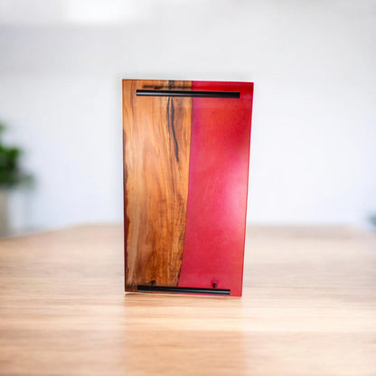 Pink Epoxy Cherry Charcuterie Boards/Serving Board with Handle