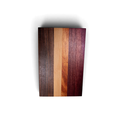 Purple Heart, Walnut, Canary, Hickory Wood Charcuterie Boards/Serving Board/Cutting Board with Handles